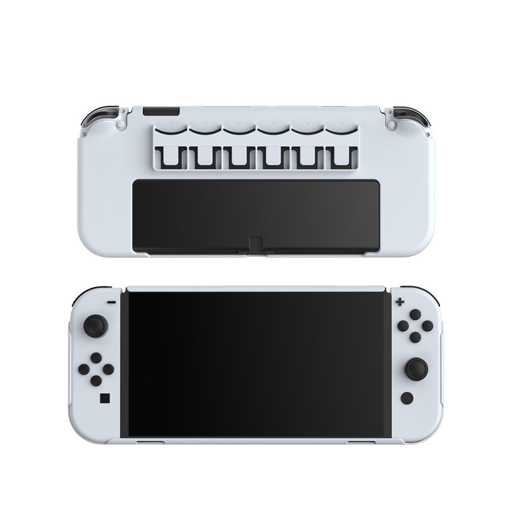 DOBE TNS-1141 Integrated Protective Shell with 6 Game Card Slots Full Protection Cover for Nintendo Switch OLED DOBE TNS-1141 Integrated Protective Shell with 6 Game Card Slots Full Protection Cover for Nintendo Switch OLED